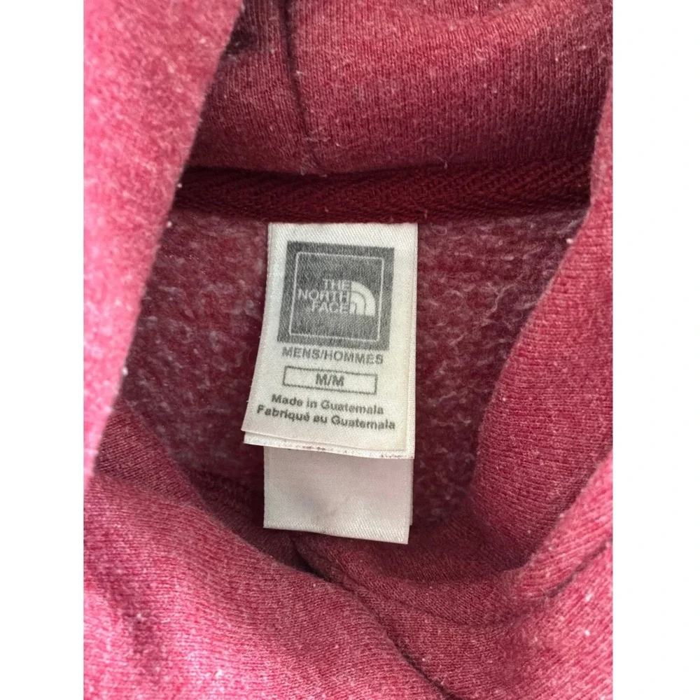 The North Face Mens Hoodie Red Sweatshirt Medium